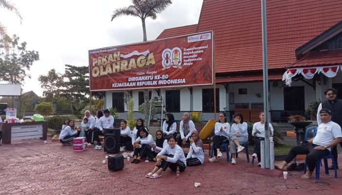 Kejari Sukamara Gelar Pekan Olahraga HUT Kejaksaan RI ke-80