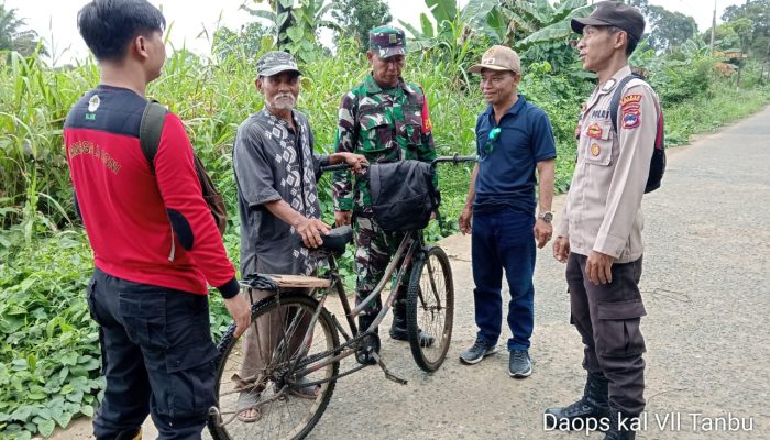 Polsek Kelumpang Hulu, TNI, dan Manggala Agni Patroli Cegah Karhutla