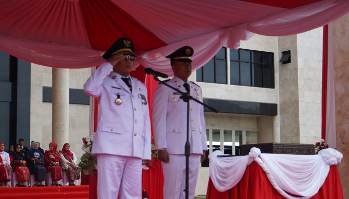 Kotabaru Gelar Upacara HUT RI ke-80, Bupati Rusli Jadi Inspektur