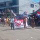 Ket Foto : Kemeriahan karnaval Merah Putih dalam rangka HUT ke-80 Kemerdekaan RI, Senin (18/8/2025).