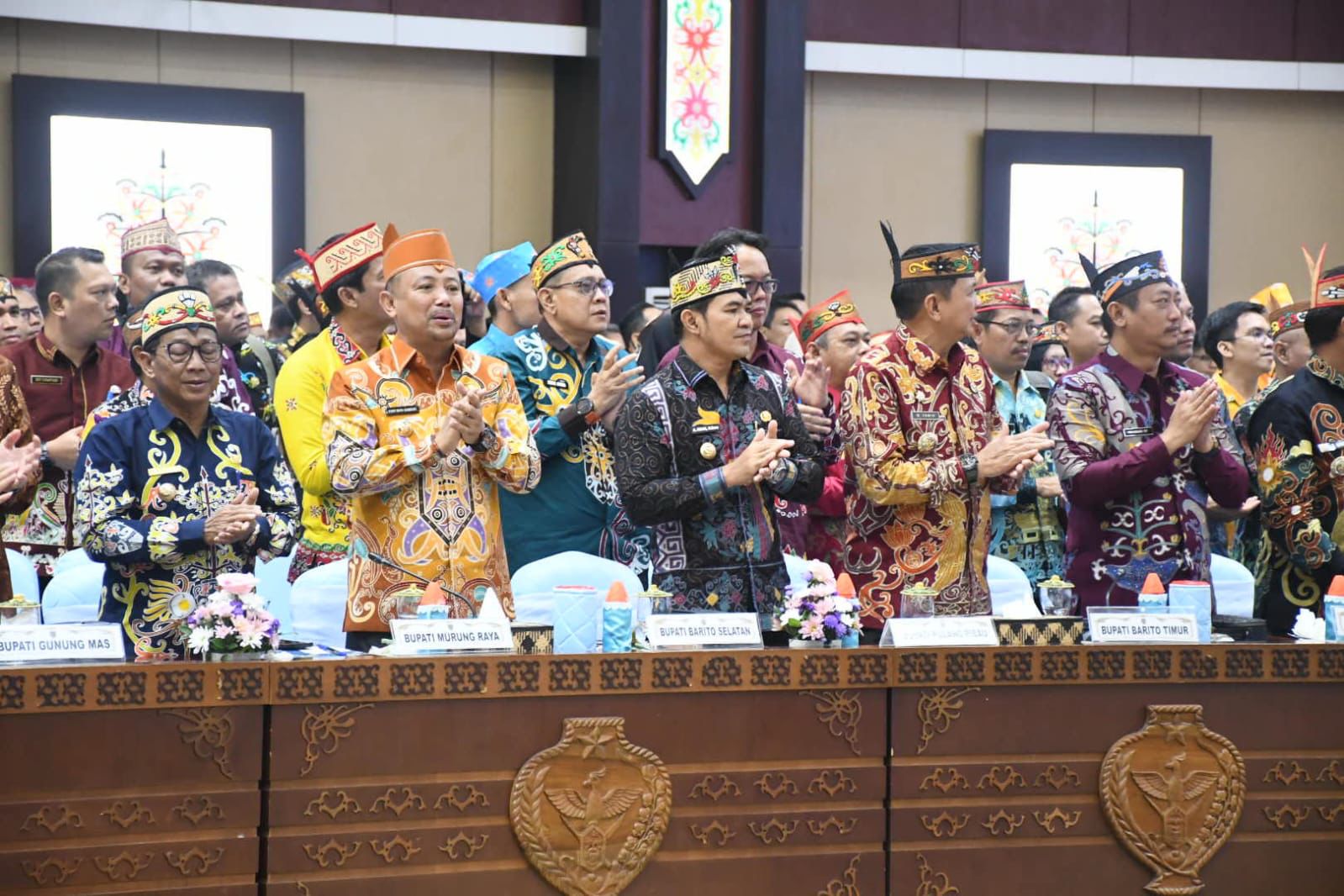 Bupati Pulang Pisau H. Ahmad Rifa’i saat menghadiri Rapat Kerja Pemerintah Daerah se-Kalteng 2025 di Palangka Raya, Jumat (22/8).