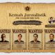 Banner Kemah Jurnalistik 2025 menampilkan deretan narasumber dari PWI Tanah Bumbu dan Diskominfo SP dengan tema “Jurnalisme Modern: Membangun Narasi, Bukan Sensasi