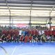 Wakapolresta Banjarmasin AKBP Arwin Amrih Wientama membuka Kompetisi Futsal Piala Kapolresta Banjarmasin bersama KNPI Kota Banjarmasin.