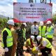 Kakanwil Kemenkumham Kalteng I Putu Murdiana bersama Forkopimda Sukamara melakukan peletakan batu pertama pembangunan tembok keliling Lapas Kelas III Sukamara, Selasa (26/8/2025).