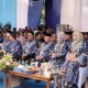 Ket Foto : Gubernur Kalimantan Selatan H. Muhidin beserta jajaran Pemerintah Provinsi Kalimantan Selatan, dan undangan pada peringatan Hari Jadi ke-75 Kabupaten Banjar, di Alun-Alun Ratu Zalecha Martapura, Rabu (27/8/2025).