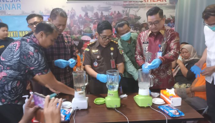 BNN Kalsel Musnahkan 189,52 Gram Sabu Hasil Pengungkapan 5 Kasus Narkotika