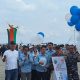 Sekda Kotabaru Eka Saprudi membuka Pemusatan Latihan Kontingen Porprov Kalsel 2025 di Siring Laut.