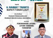Sekretariat DPRD Tanah Laut Ucapkan Selamat untuk Bupati Raih Rekor MURI