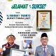 Poster ucapan selamat dari Sekretariat DPRD Tanah Laut kepada Bupati H. Rahmat Trianto atas penghargaan MURI rekor layang-layang dandang