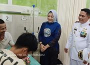 Danlanal Kotabaru Gelar Anjangsana ke RSUD Pangeran Jaya Sumitra