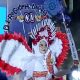 Suasana meriah Karnaval Seni Budaya Nusantara di Tanah Laut, Rabu (27/8/2025), menampilkan parade kostum dan kreasi budaya dalam rangka HUT ke-80 RI