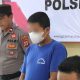 Tersangka HW (40) warga Sukoharjo saat diamankan polisi di Mapolsek Sewon, Bantul, Kamis (28/8/2025).
