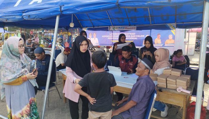 Aksi Sinergitas Merah Putih Hadirkan Layanan Publik dan Bank Sampah di Pagatan