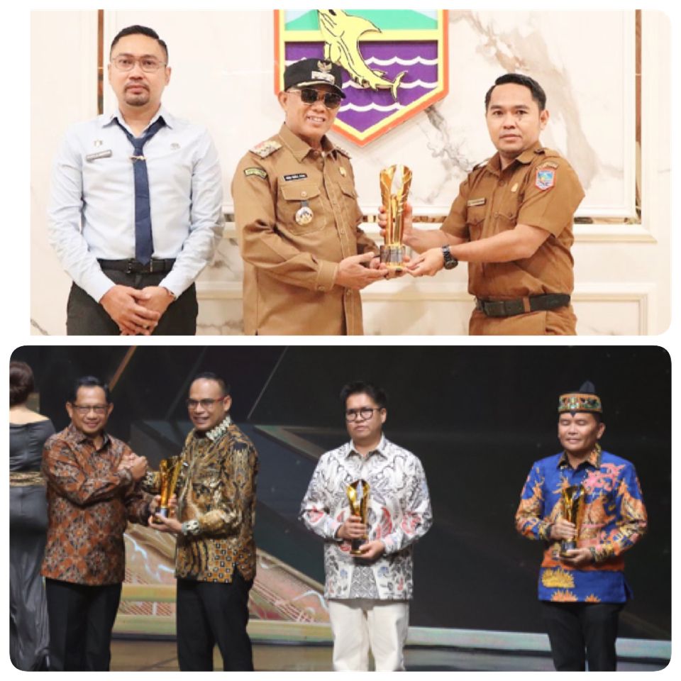 Bupati Kotabaru menerima Penghargaan Inovasi Bidang Pendidikan yang diserahkan Mendagri Tito Karnavian melalui Inews Media Group, Senin (1/9/2025).