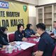 Tim DVI RS Bhayangkara Banjarmasin bersiap di posko antemortem untuk identifikasi korban helikopter BK117 D3.