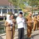 Wabup Sukamara Nur Efendi memimpin Apel dan Doa Bersama di Halaman Kantor Bupati Sukamara.
