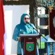 Ketua TP PKK Tanah Bumbu Andi Irmayani Rudi Latif saat membuka Jambore Kader PKK 2025 di Gedung Mahligai Bersujud, Batulicin.