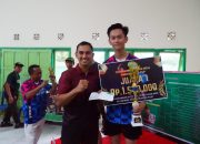 Meriah! Koramil Kusan Hilir Gelar Lomba Tenis Meja Sambut HUT TNI ke-80