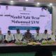 Suasana peringatan Maulid Nabi Muhammad SAW 1447 H yang digelar Pemkab Kotabaru di Masjid Apung, berlangsung khidmat dengan shalawat dan tausiah.