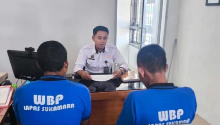 Dua Warga Binaan Lapas Sukamara Bebas Murni, Diingatkan untuk Hidup Lebih Baik