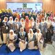 Ketua BKMT Kotabaru Hj. Norbaiti Muchtar bersama pengurus menghadiri Rakernas IV BKMT di Asrama Haji Embarkasi Jakarta, Jumat (26/9/2025).
