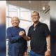 Agus Prasetya bersama Ketua DPD Golkar Tala Rahimullah usai rapat internal partai yang memastikan tidak ada proses PAW di DPRD Tala.