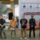 Ketua PWI Tanah Bumbu Slamet Riadi bersama pengurus saat menyampaikan komitmen melahirkan program inovatif pasca Kemah Jurnalistik, Senin (15/9/2025).