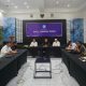 Ketua Umum PWI Pusat Akhmad Munir (Cak Munir) didampingi Atal S. Depari saat mengumumkan susunan lengkap pengurus PWI Pusat 2025–2030 di Hall Dewan Pers, Jakarta.