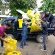 Ribuan relawan, pelajar, dan masyarakat Tanah Laut bersama membersihkan area Pasar Tapandang, Pelaihari, dalam Aksi Bersih World Cleanup Day 2025.