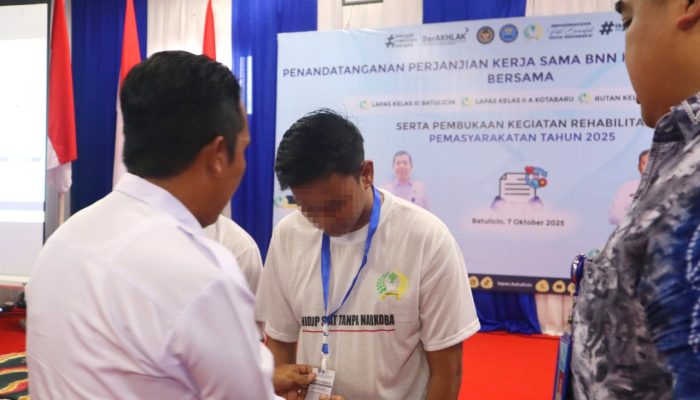 50 Warga Binaan Lapas Batulicin Ikuti Rehabilitasi