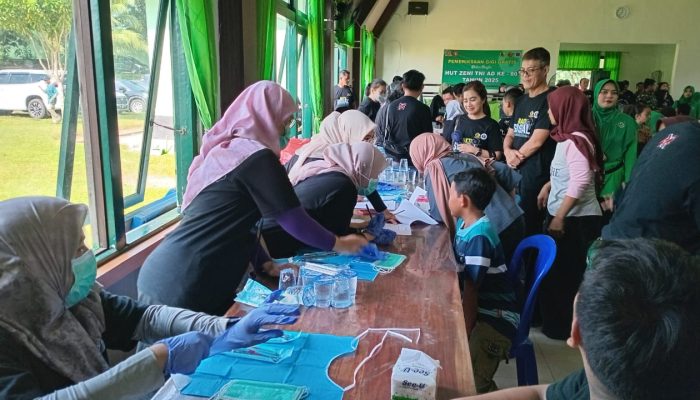 PDGI dan Denzipur 8/GM Gelar Baksos Pemeriksaan Gigi Gratis di Banjarbaru, Sambut HUT Zeni ke-80