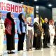 Bunda PAUD Kotabaru Ny. Suci Anisa Rusli bersama peserta workshop Senam Ceria dan Pembelajaran Deep Learning di Gedung Paris Barantai, Minggu (12/10/2025).