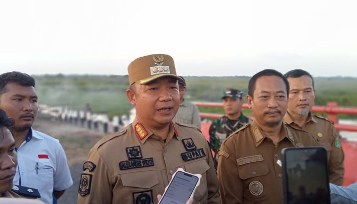 Dari Atas Jembatan Jelai, Bupati Ketapang Tegaskan Jalan Penghubung Kalbar–Kalteng Berfungsi Awal 2026
