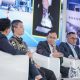 Dirut Pertamina Patra Niaga Mars Ega Legowo Putra berbicara dalam Pertamina Sustainable Aviation Fuel Forum 2025 di Jakarta.