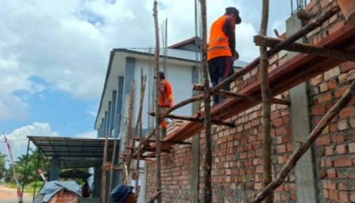 Pembangunan Tembok Lapas Sukamara Capai 63,99 Persen, Lampaui Target Mingguan