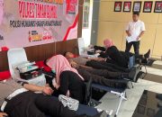 Polisi Humanis, Polres Tanah Bumbu Gelar Donor Darah Peringati HUT Humas Polri ke-74