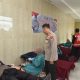 Personel Polda Kalsel mengikuti kegiatan donor darah memperingati HUT ke-74 Humas Polri di Mapolda Kalsel, Banjarbaru.