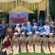 Kepala Dinas Pendidikan dan Kebudayaan Provinsi Kalimantan Selatan, Galuh Tantri Narindra, berbaur bersama warga saat pembukaan kegiatan Merepah Sahaja Budaya Meratus di kawasan wisata Graha Wisata Amandit, Loksado, Kabupaten Hulu Sungai Selatan, Kamis (16/10/2025).