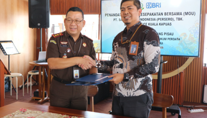 Atasi Kredit Macet, BRI Kuala Kapuas Teken MoU dengan Kejari Pulang Pisau
