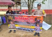 Polsek Kapuas Hulu Sosialisasikan Bahaya Karhutla ke Warga Sei Hanyo