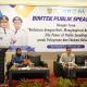 Peserta Bimtek Public Speaking Tanah Bumbu mengikuti pelatihan komunikasi publik di Hotel Ebony Batulicin.