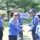 Peserta pemadam kebakaran Tanah Bumbu menerima penghargaan peserta terbaik pada pelatihan tingkat Provinsi Kalimantan Selatan.