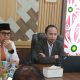 Wakil Bupati Pulang Pisau Ahmad Jayadikarta berdialog dengan peserta forum BPJS Kesehatan bahas strategi peningkatan kepesertaan JKN.