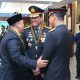 Komjen Pol Suyudi Ario Seto menerima penghargaan Bintang Bhayangkara Pratama dari Kapolri Listyo Sigit Prabowo dalam upacara di Rupatama Mabes Polri.