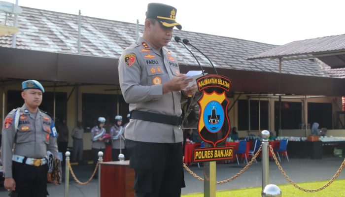 Polres Banjar Gelar Apel Operasi Zebra Intan 2025, Tekankan Penegakan Humanis dan Pencegahan Kecelakaan