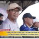 Khairil Anwar, Ketua DPRD Tanah Laut, memberikan dukungan kepada atlet sepak bola di final Porprov XII Kalsel.
