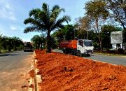 Pemkab Tanah Bumbu Percantik Kawasan Perkantoran dengan Taman Trotoar