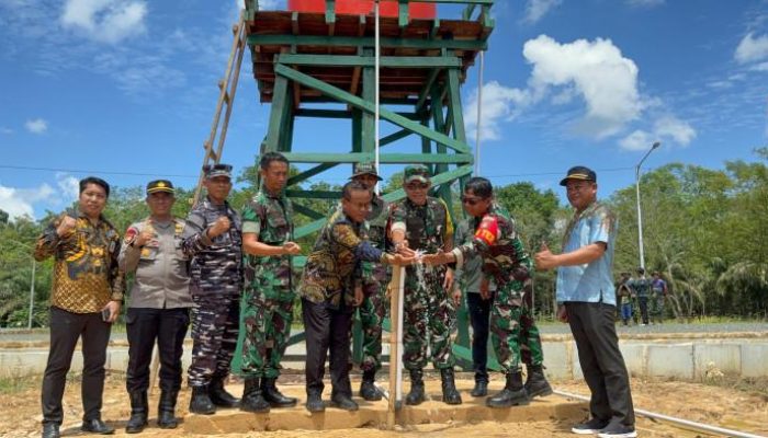 Tim Wasev TNI AD Tinjau Progres TMMD ke-126 Kodim 1022/Tanah Bumbu di Desa Rejosari