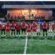 Bupati Kapuas H.M Wiyatno saat menghadiri Turnamen Mini Soccer yang berlangsung di Lapangan Mini Soccer 88.