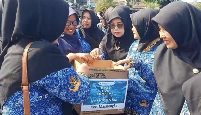 ASN Majalengka Galang Dana untuk Korban Banjir Sumatra dan Aceh Saat HUT ke-54 Korpri